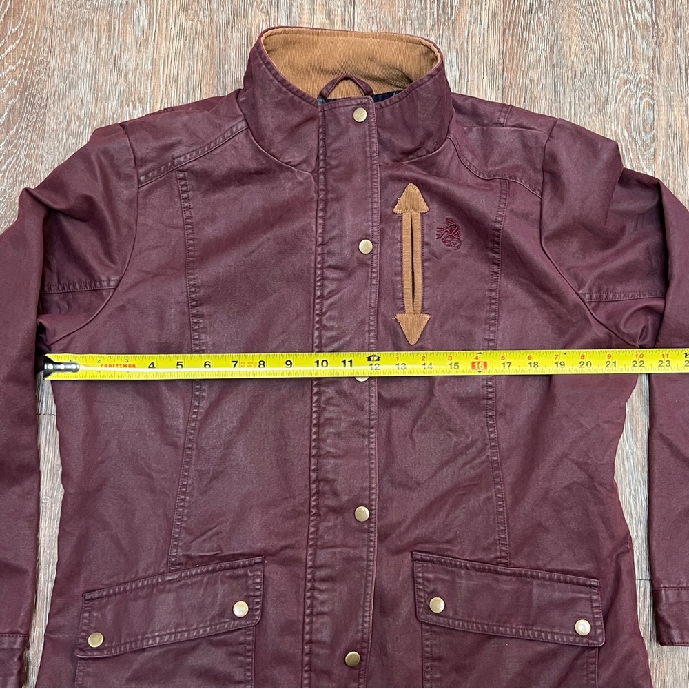 Legendary Whitetails Women’s Saddle Country Shirt Jacket - Maroon/Tan - Large - Picture 6 of 11